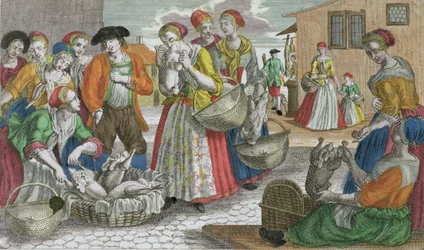 Le marché de la volaille